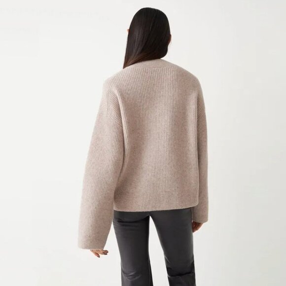 & Other Stories Relaxed Asymmetric Knit Cardigan, Button Up Front, sz S - Picture 9 of 14